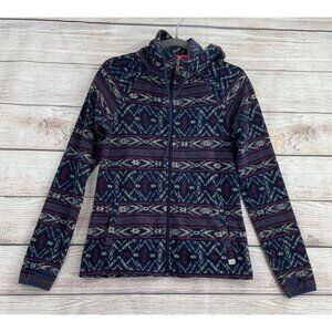 Patterned Navy and Red Women's Top